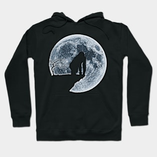 Orangutan Halloween Costume Moon Silhouette Hoodie